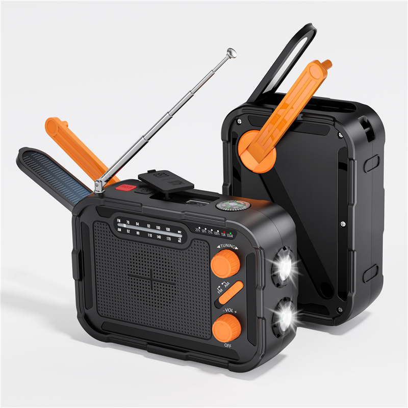 Solar Emergency Charger - 5000mAh emergenza Solar Power Bank Radio