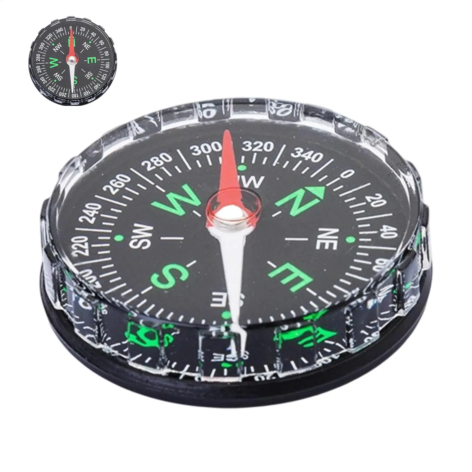 Compass Lensatic - Bussola Magnetica Portatile Tascabile, Mini Bussola