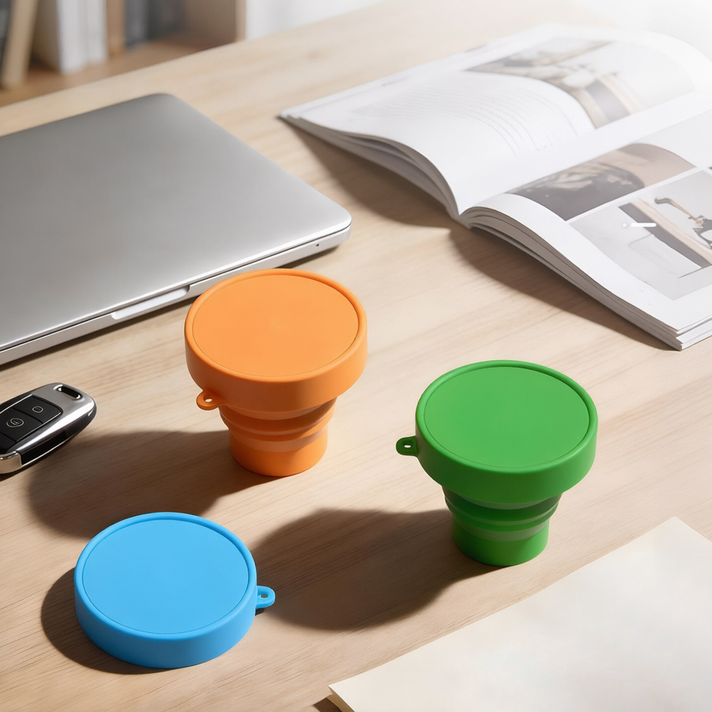 Water Bag Collapsible - Bicchiere/Bottiglia d'Acqua in Silicone Pieghevole e
