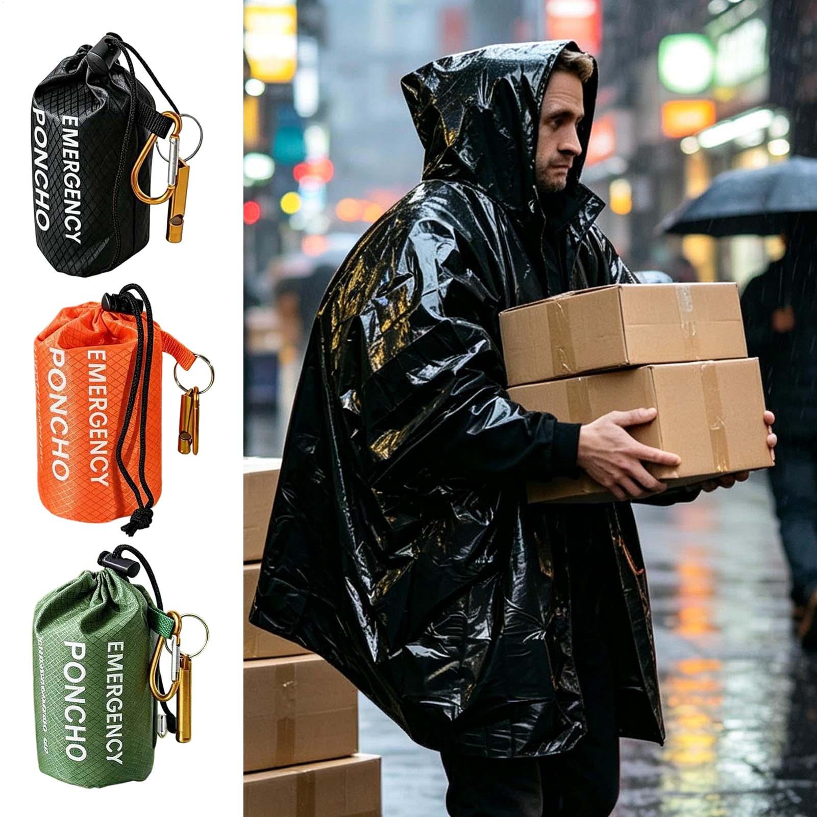 3 pezzi: poncho impermeabile t - Emergency Poncho Rain recensione e prezzo