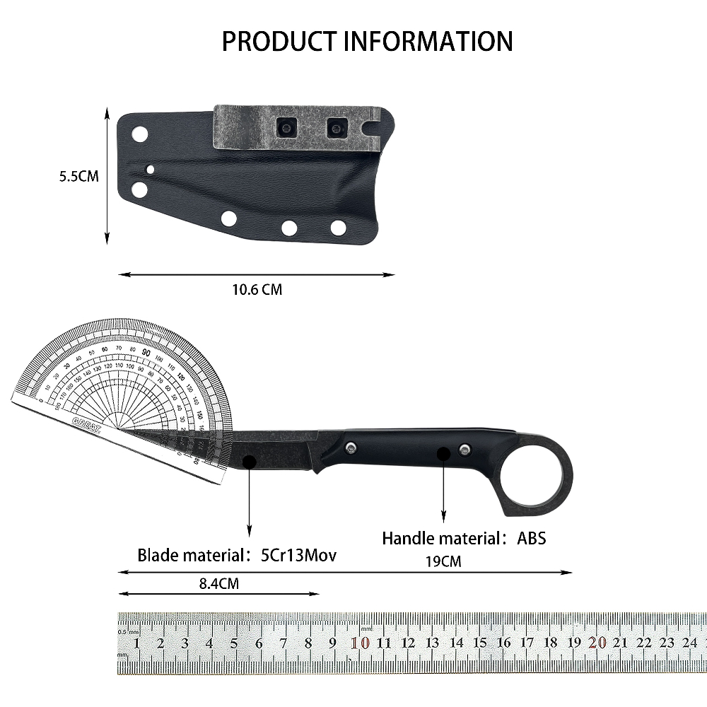 Coltello a lama fissa in accia - Bushcraft Knife Fixed recensione e prezzo
