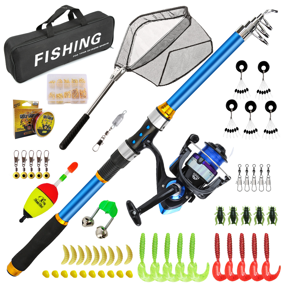 Set di canne da pesca telescop - Fishing Kit Compact recensione e prezzo